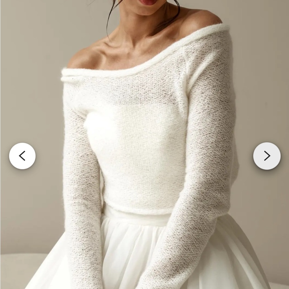 Elegant wedding stole bolero sweater